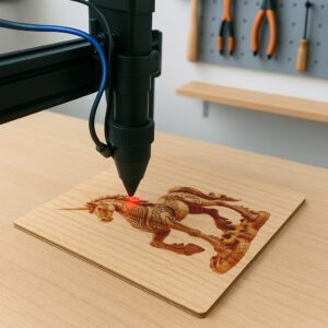 Unicorn 3D Illusion Design, Laser Engraving File for