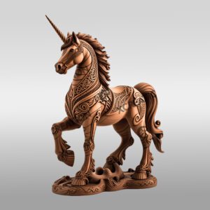 Unicorn 3D Illusion Design, Laser Engraving File for