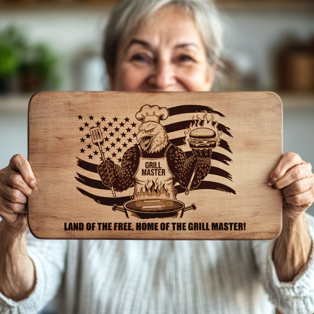 Charcuterie Board Engraving File, Eagle Grill Master Burger,