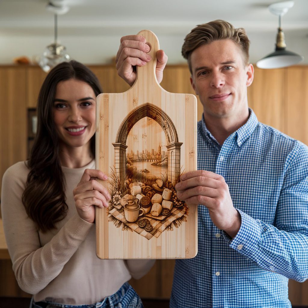 Charcuterie Board Laser Engraving File, American S Mores