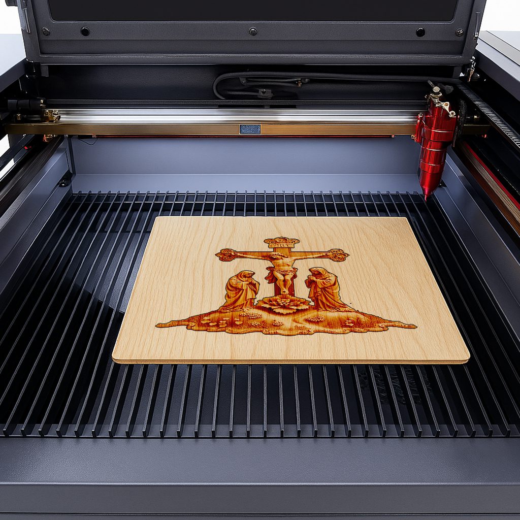 Jesus 3D Illusion Laser Engraving File, Christian Wall