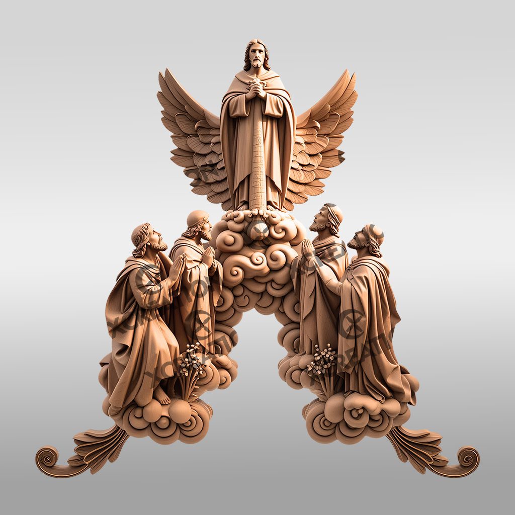 Jesus 3D Illusion Laser Engraving File, Christian Wall