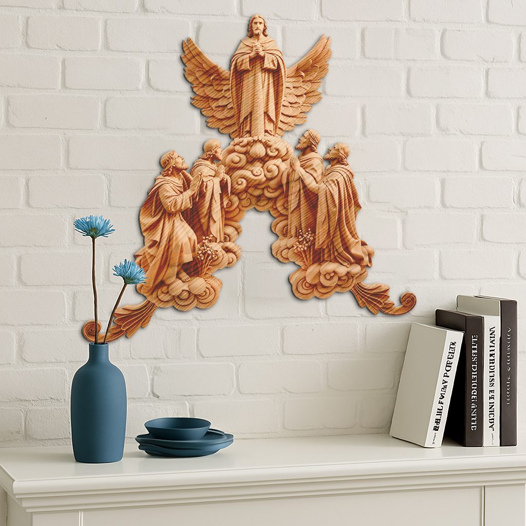 Jesus 3D Illusion Laser Engraving File, Christian Wall