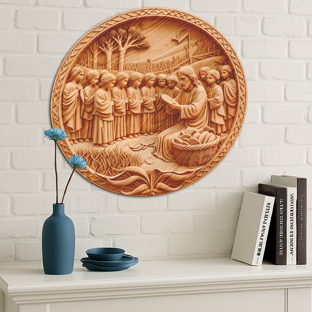 Jesus 3D Illusion Laser Engraving File, Christian Wall Art, Religious Home Decor - Imagen 4
