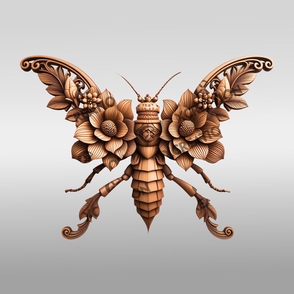 Walking Stick Insect 3D Illusion Laser Engraving File,