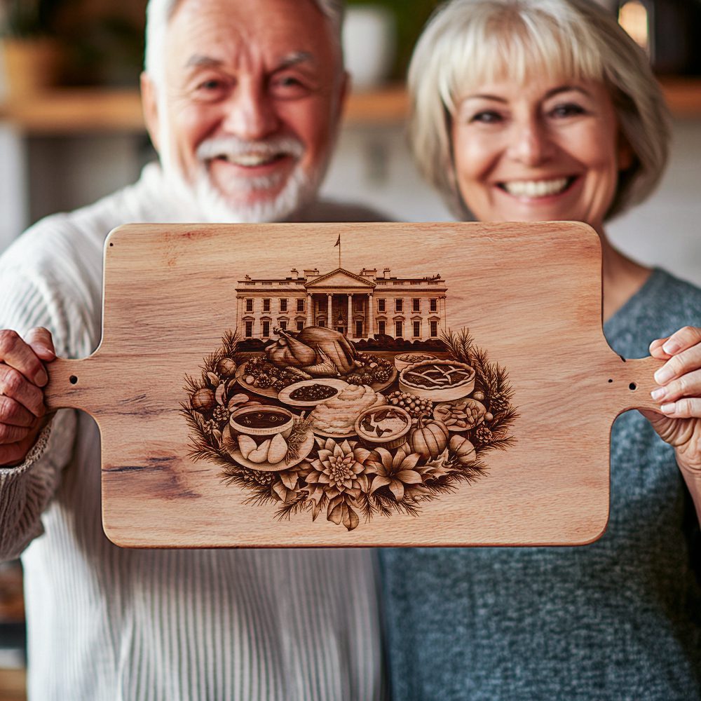 American Charcuterie Board Laser Engraving File, White House Banquet Style Decor – Bild 4