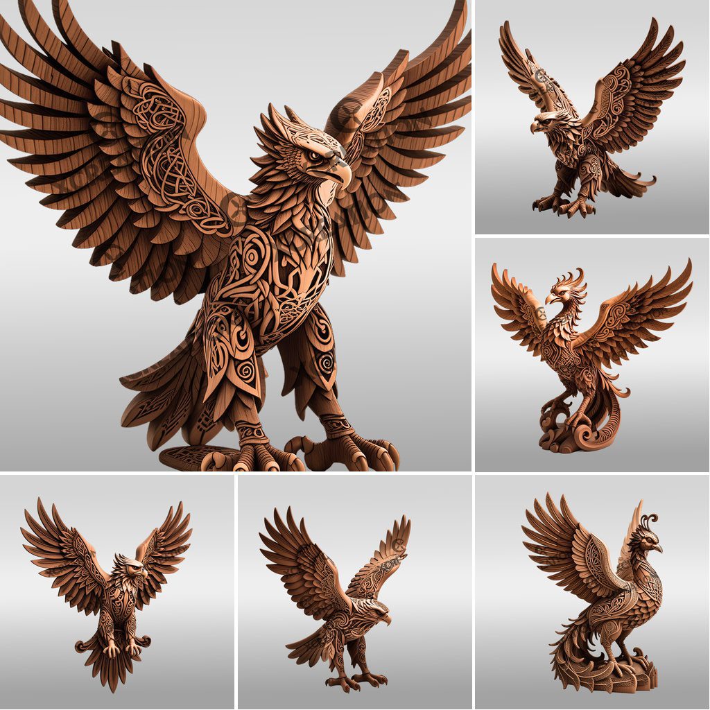 Animal 3D Illusion Laser Engraving Bundle, Wild Art