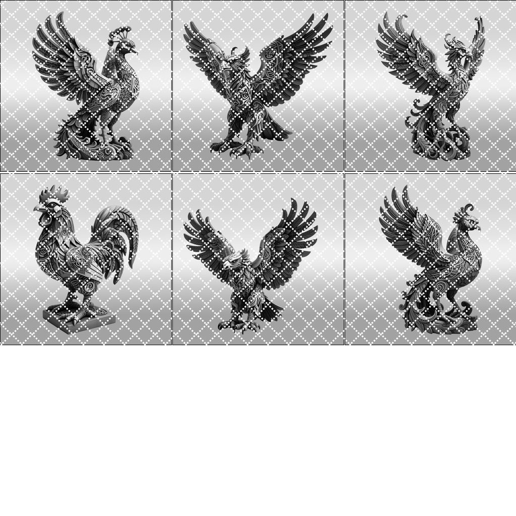 Animal 3D Illusion Laser Engraving Files, Wild Art