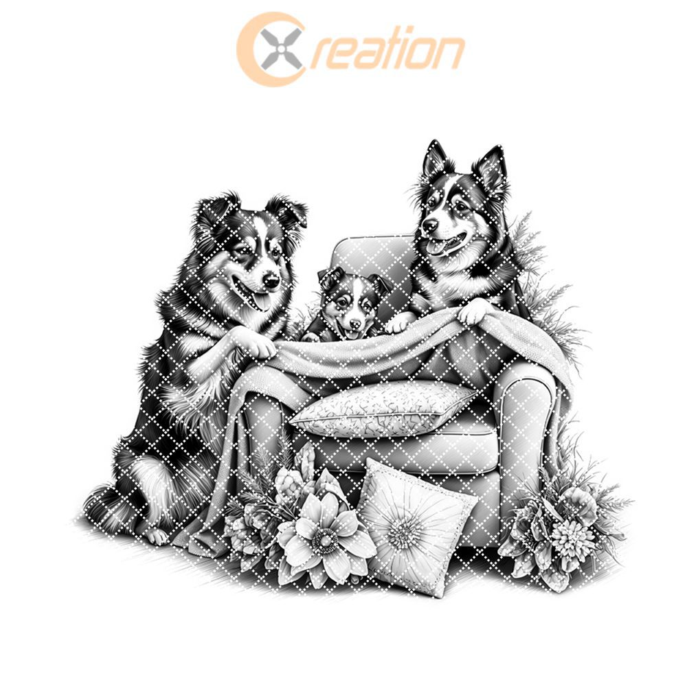 Charcuterie Board Laser Engraving File, Family Dog Couch Design, Kitchen Decor Gift – Bild 7
