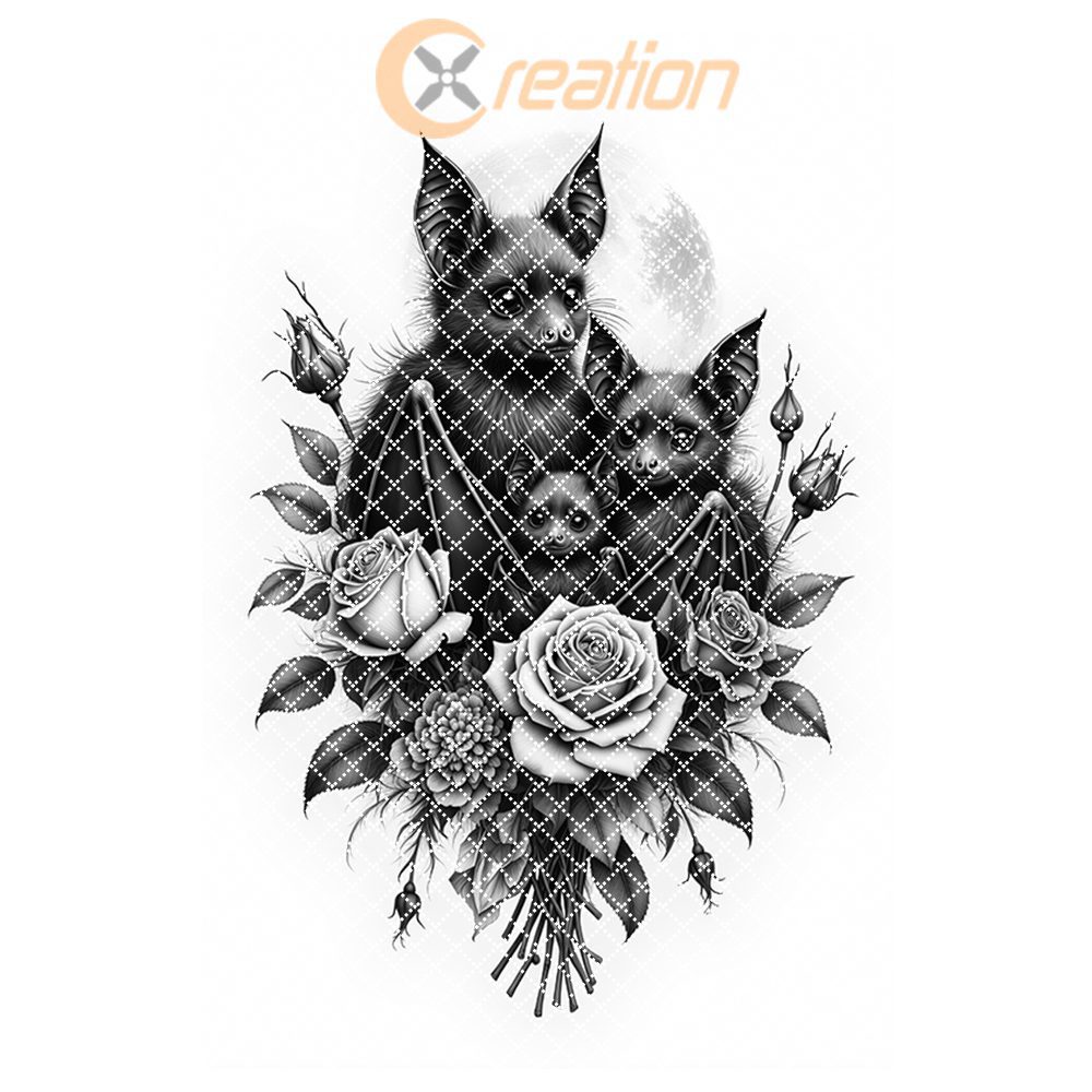 Halloween Bat Engraving Laser File, Moonlit Rose Charcuterie Board, Gothic Decor – Bild 8