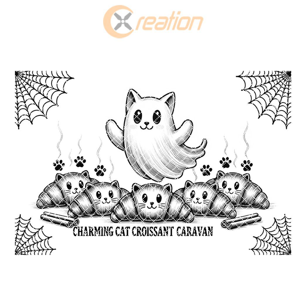 Halloween Cat Laser Engraving File for Charcuterie Board, Spooky Camper Design – Image 6