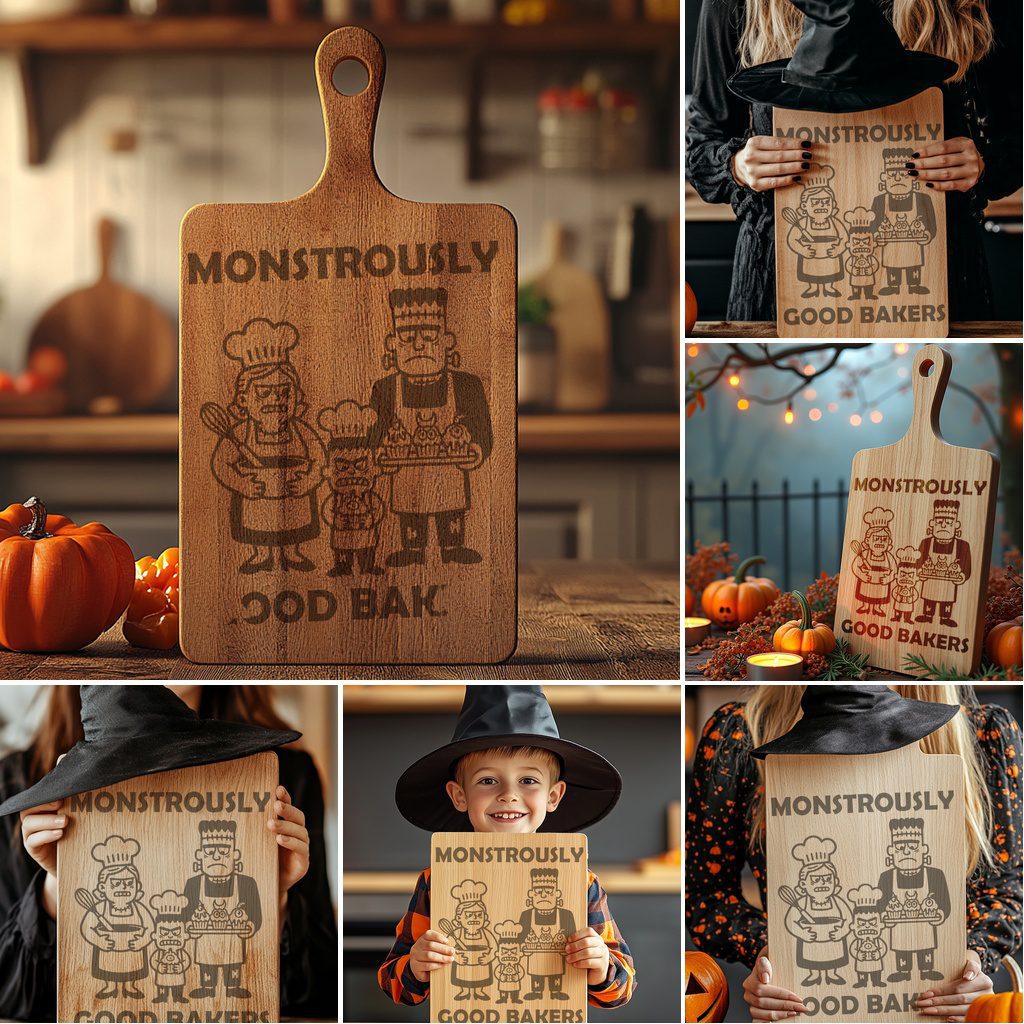 Halloween Charcuterie Board Bundle, Funny Spooky Engraving Designs