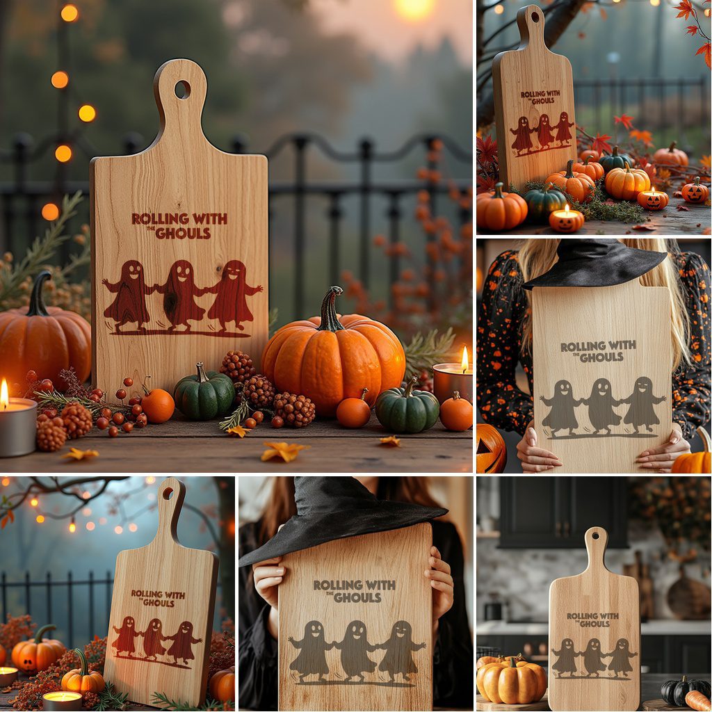 Halloween Charcuterie Board Engraving Bundle, Funny Boo Designs, Digital Download – Bild 6