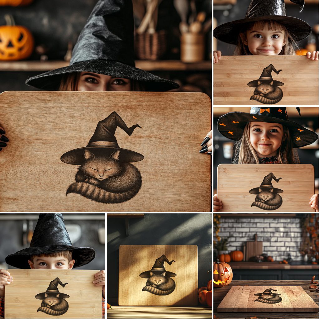 Halloween Charcuterie Board Engraving File Bundle, Spooky Party Design Set - Imagen 4
