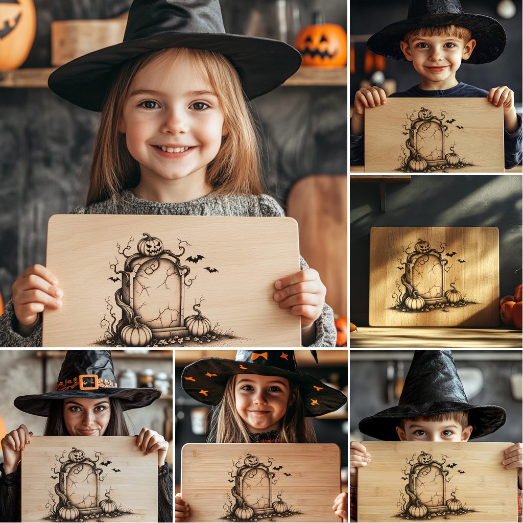 Halloween Charcuterie Board Engraving File Bundle, Spooky Party Design Set - Imagen 6