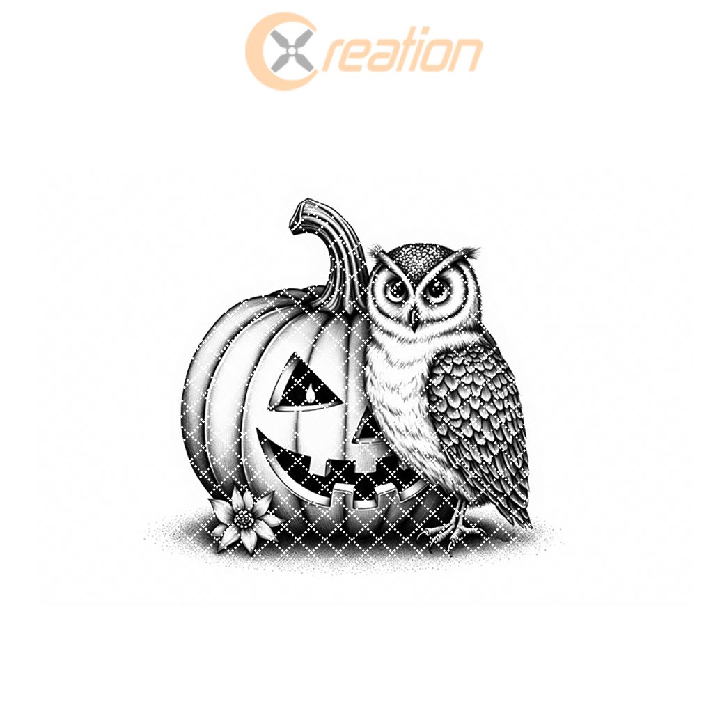 Halloween Charcuterie Board Engraving File, Pumpkin Owl Candle Eye Design - Imagen 7