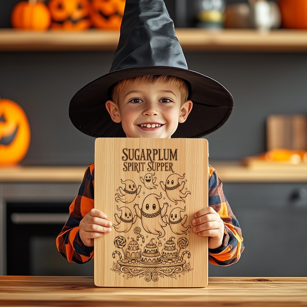 Halloween Charcuterie Board Engraving File, Spooky Party Platter