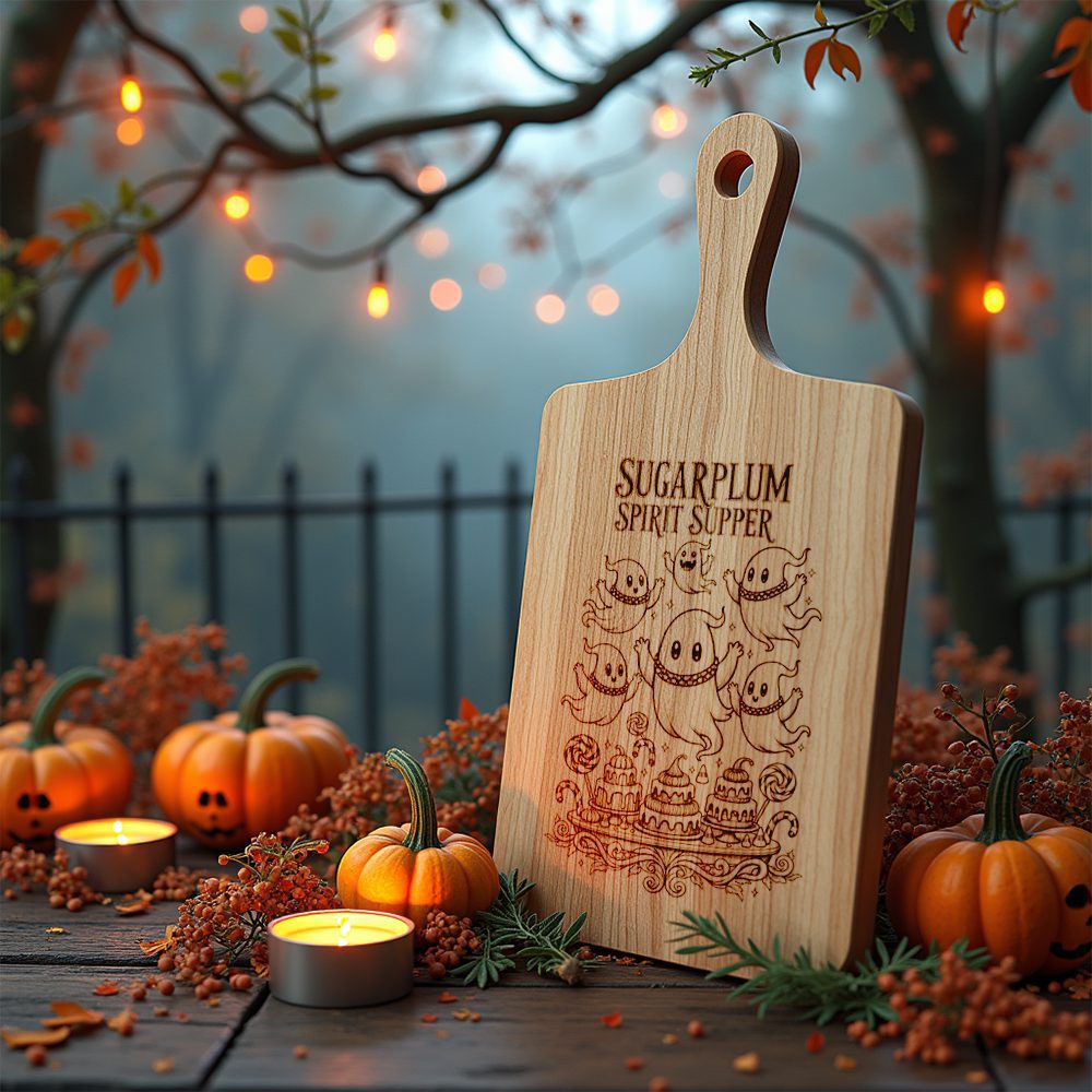 Halloween Charcuterie Board Engraving File, Spooky Party Platter