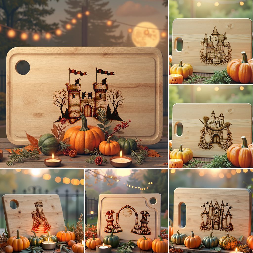 Halloween Charcuterie Board Laser Engraving File, Spooky Cheese