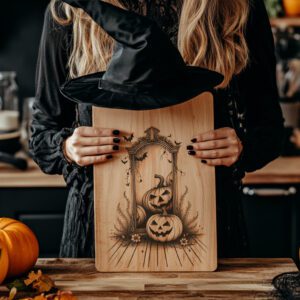 Halloween Charcuterie Board Laser File, Jack O Lantern,