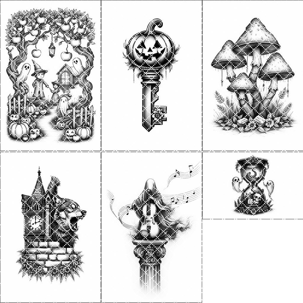 Halloween Charcuterie Board Set, Spooky Laser Engraving Designs,