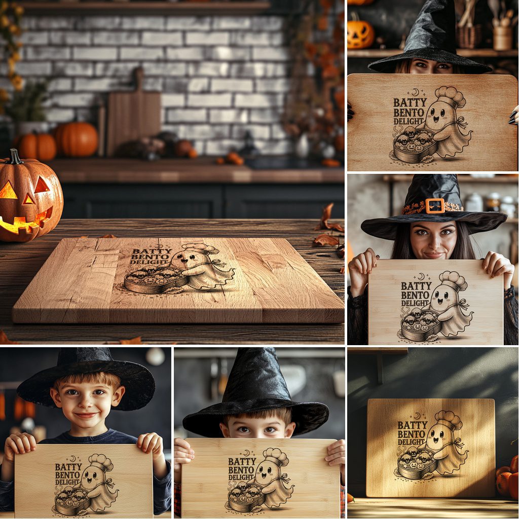 Halloween Laser Engraving Bundle, Funny Charcuterie Board Designs, Spooky Captions - immagine 2