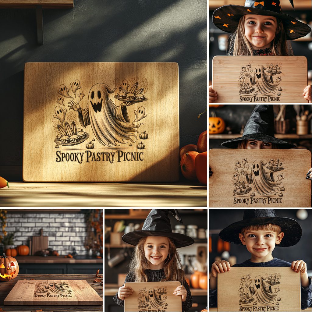Halloween Laser Engraving Bundle, Funny Charcuterie Board Designs, Spooky Captions - immagine 3
