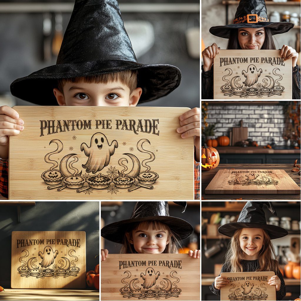 Halloween Laser Engraving Bundle, Funny Charcuterie Board Designs, Spooky Captions - immagine 4