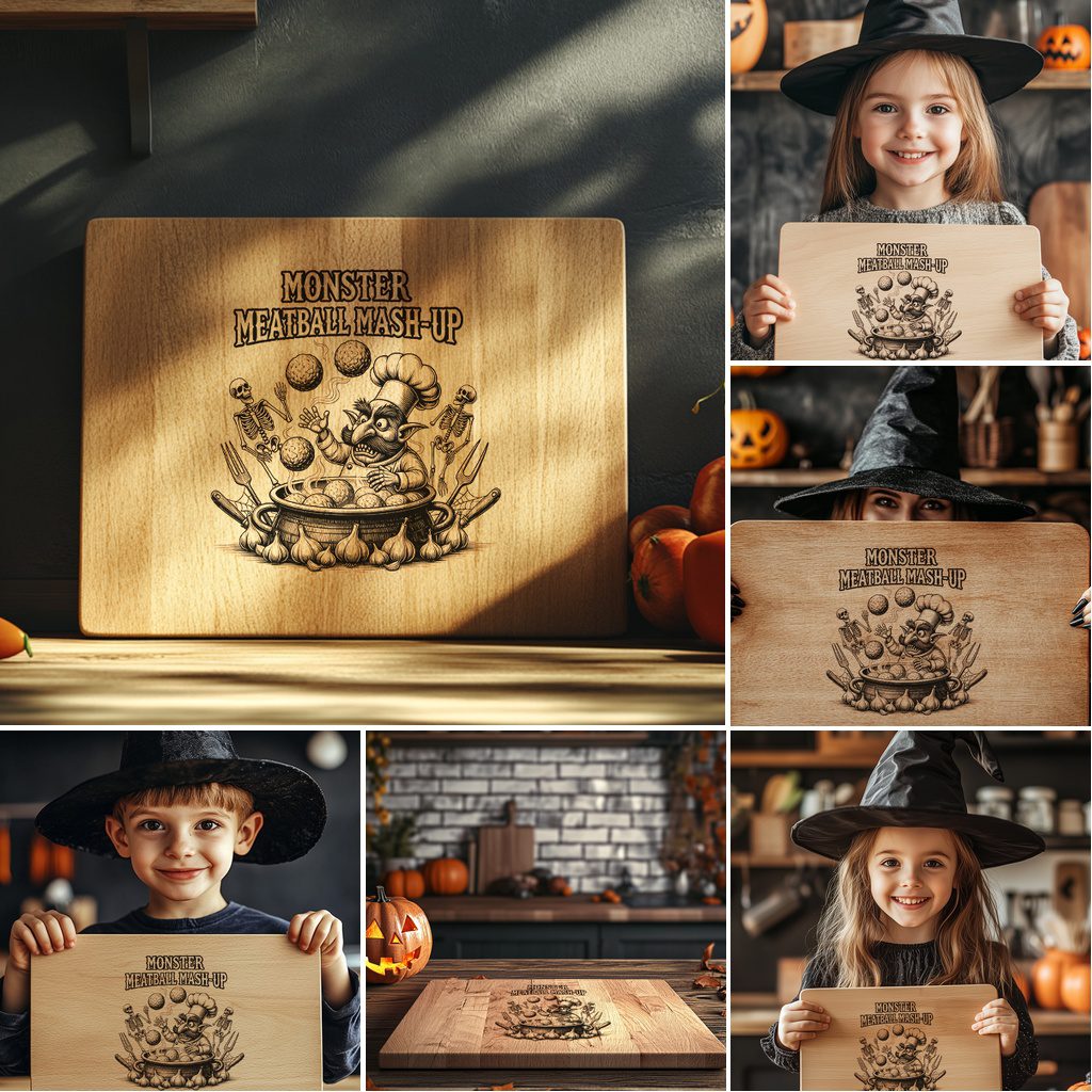Halloween Laser Engraving Bundle, Funny Charcuterie Board Designs, Spooky Captions - immagine 6