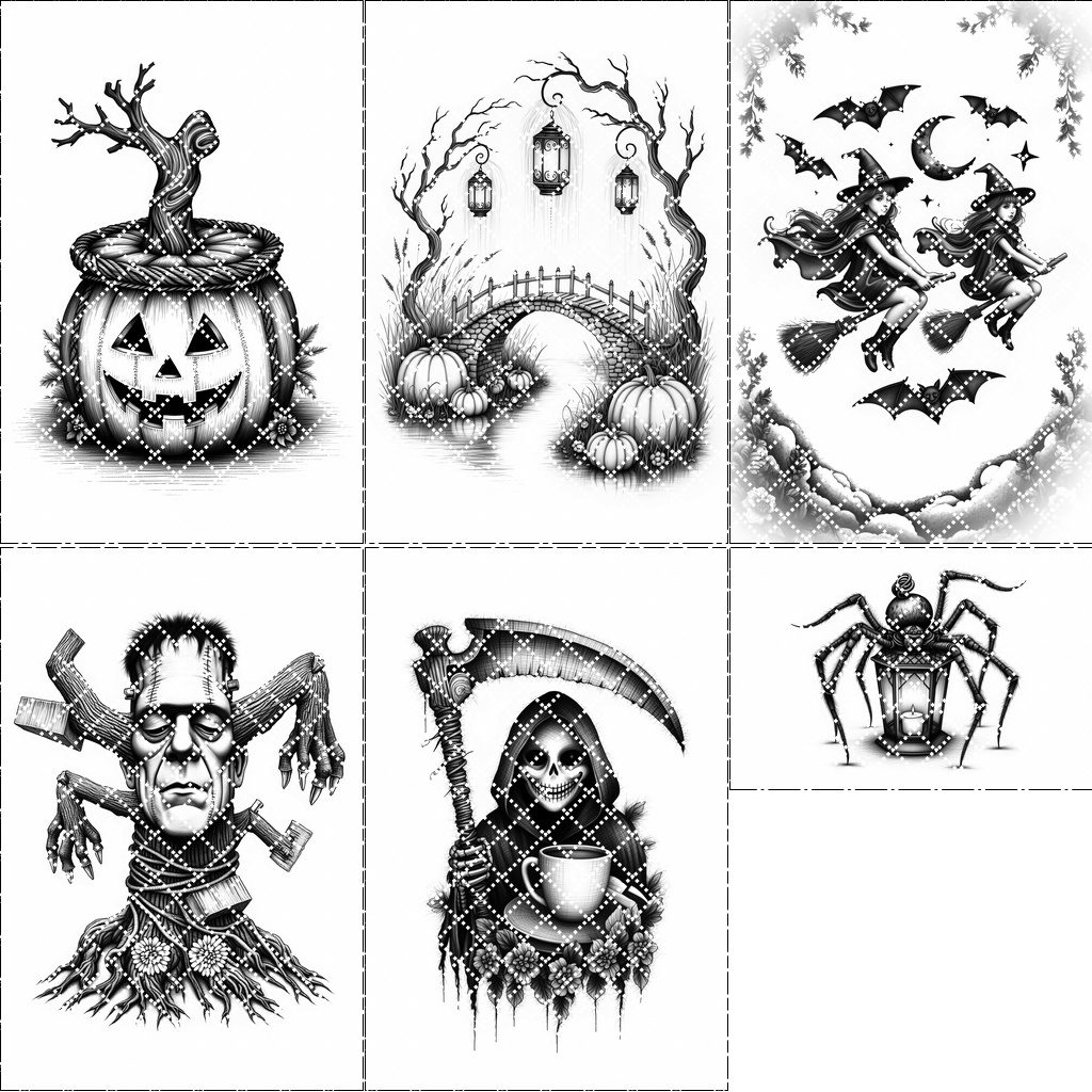 Halloween Laser Engraving File Bundle, Spooky Charcuterie Board Templates, 6 Designs – Image 7