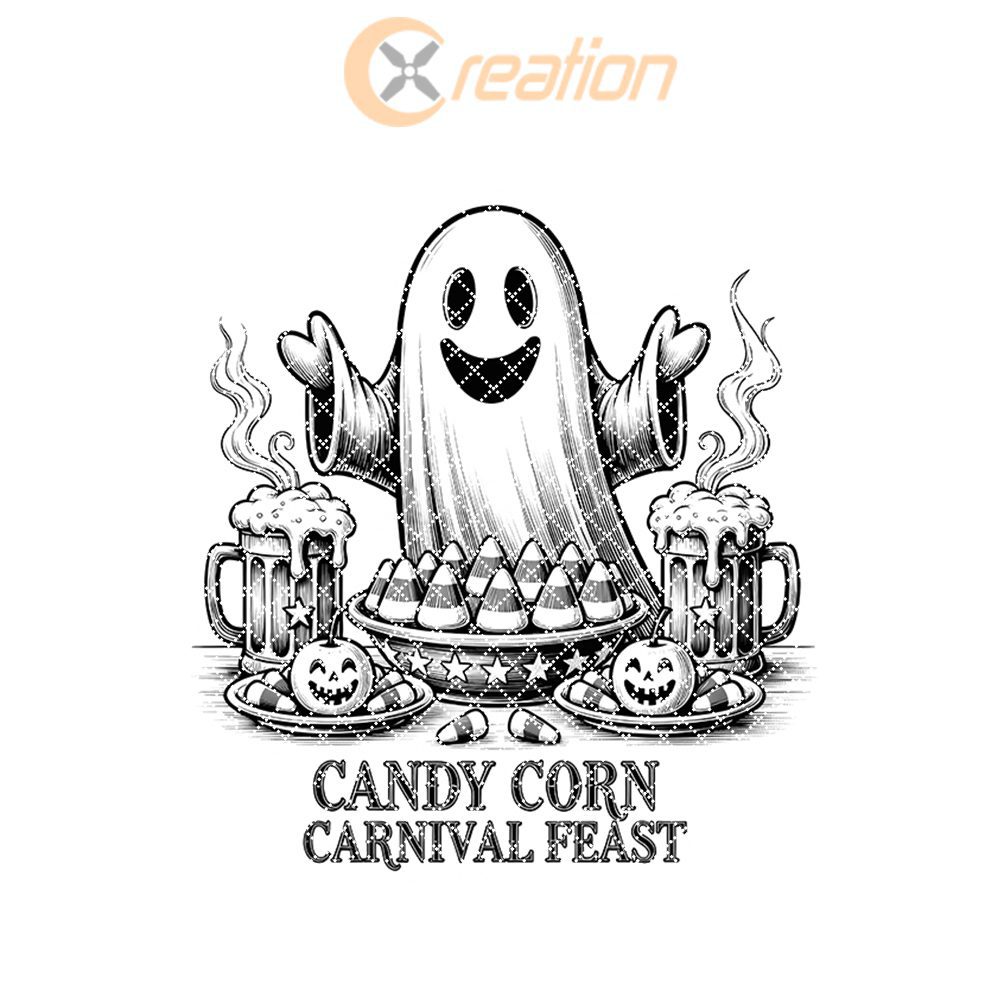 Halloween Laser Engraving File, Charcuterie Board, Candy Corn Carnival Theme, Glowforge – Image 7