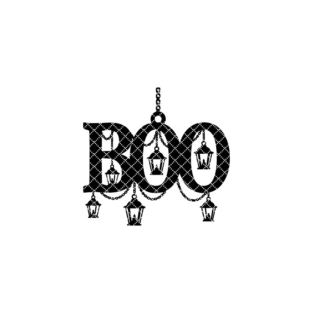 Boo Silhouette Halloween Ornament Laser File, Spooky Lantern Decor for CNC - immagine 7