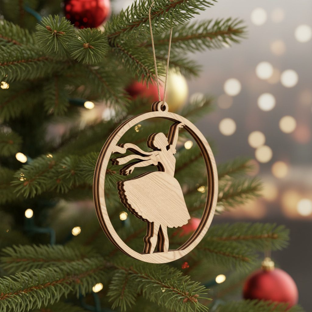 Paquete de adornos navideños, archivos láser para decoración festiva, diseños festivos para el árbol. - Imagen 2