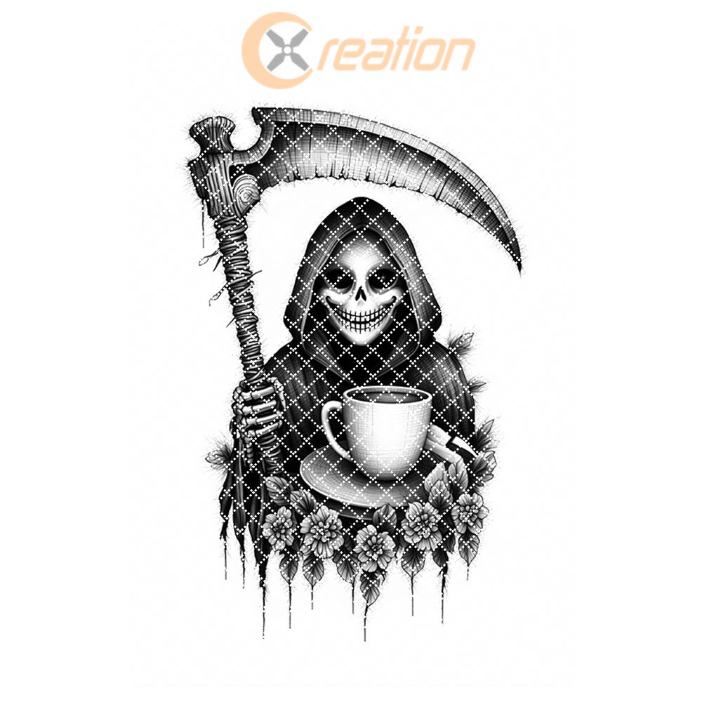 Halloween Charcuterie Board Engraving File, Grim Reaper Umbrella Design, Party Decor - immagine 8