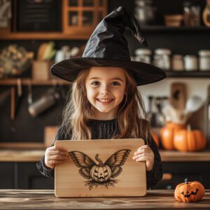 Halloween Charcuterie Board Laser Design, Jack O Lantern,