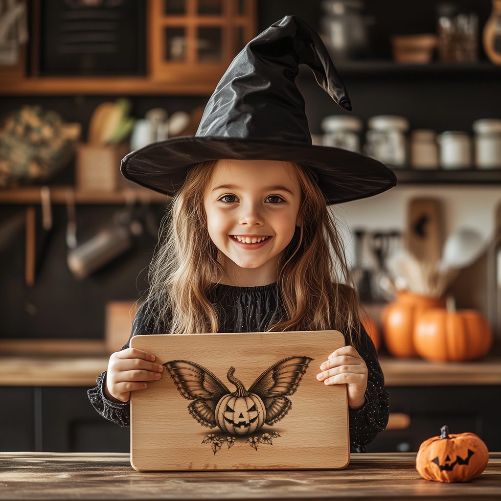 Halloween Charcuterie Board Laser Design, Jack O Lantern,