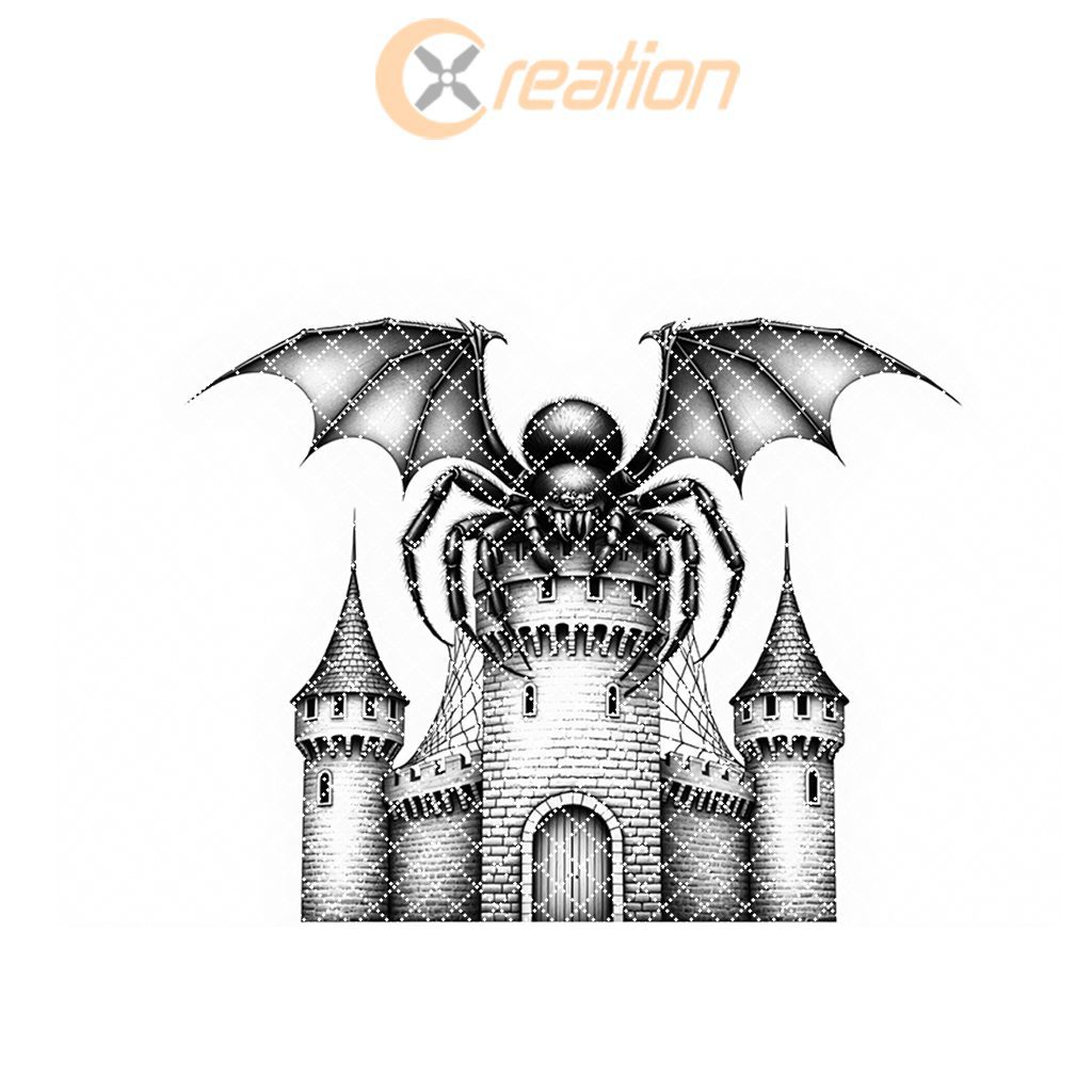 Halloween Charcuterie Board Laser File, Bat Spider Castle,