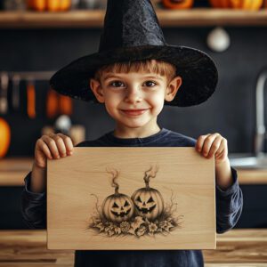 Halloween Charcuterie Board Laser File, Jack O Lantern