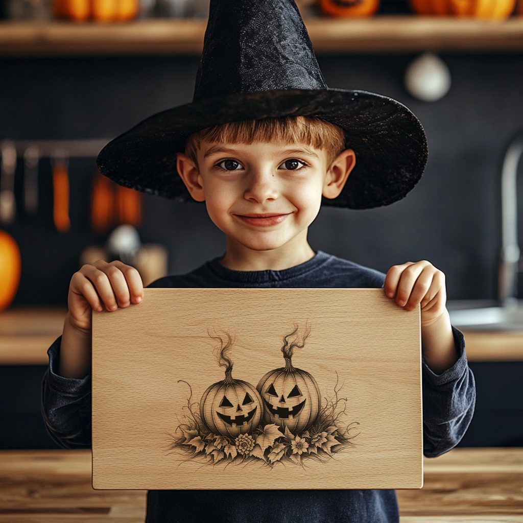 Halloween Charcuterie Board Laser File, Jack O Lantern