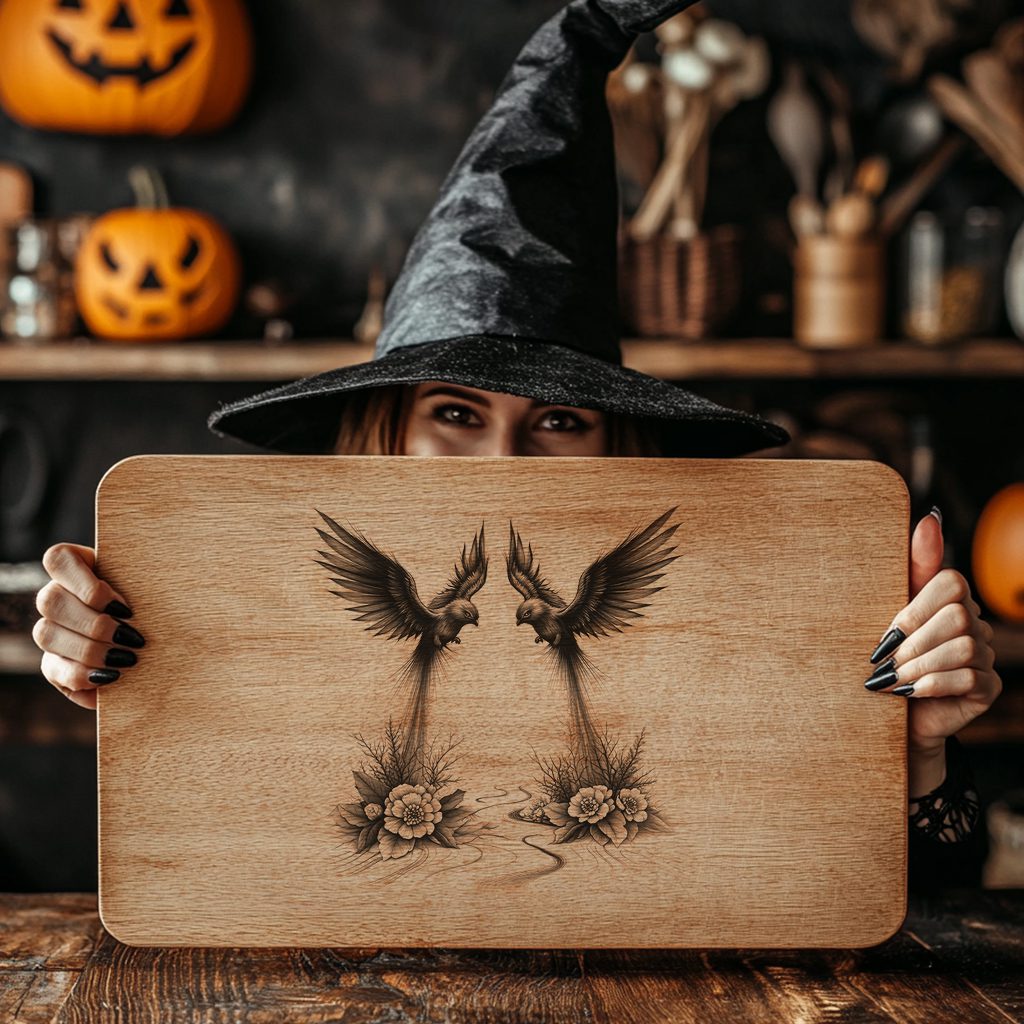 Halloween Charcuterie Board Laser File, Witchy Cheese Board, Spooky Decor Gift – Image 2