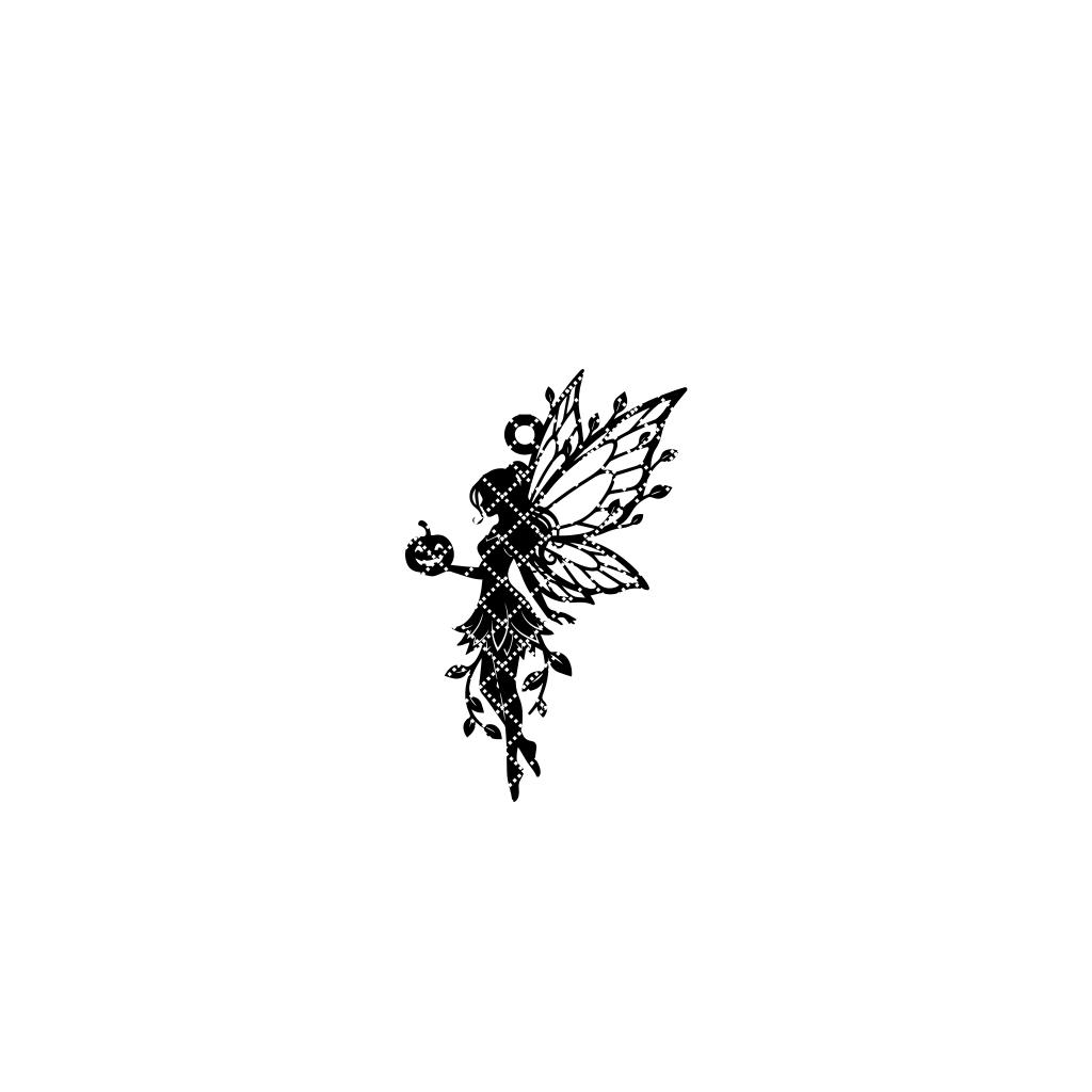 Halloween Fairy Pumpkin Ornament Laser File, Spooky Silhouette Digital Download – Image 7
