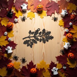 Halloween Ornament Bundle, 9 Spooky Laser Decor Files,