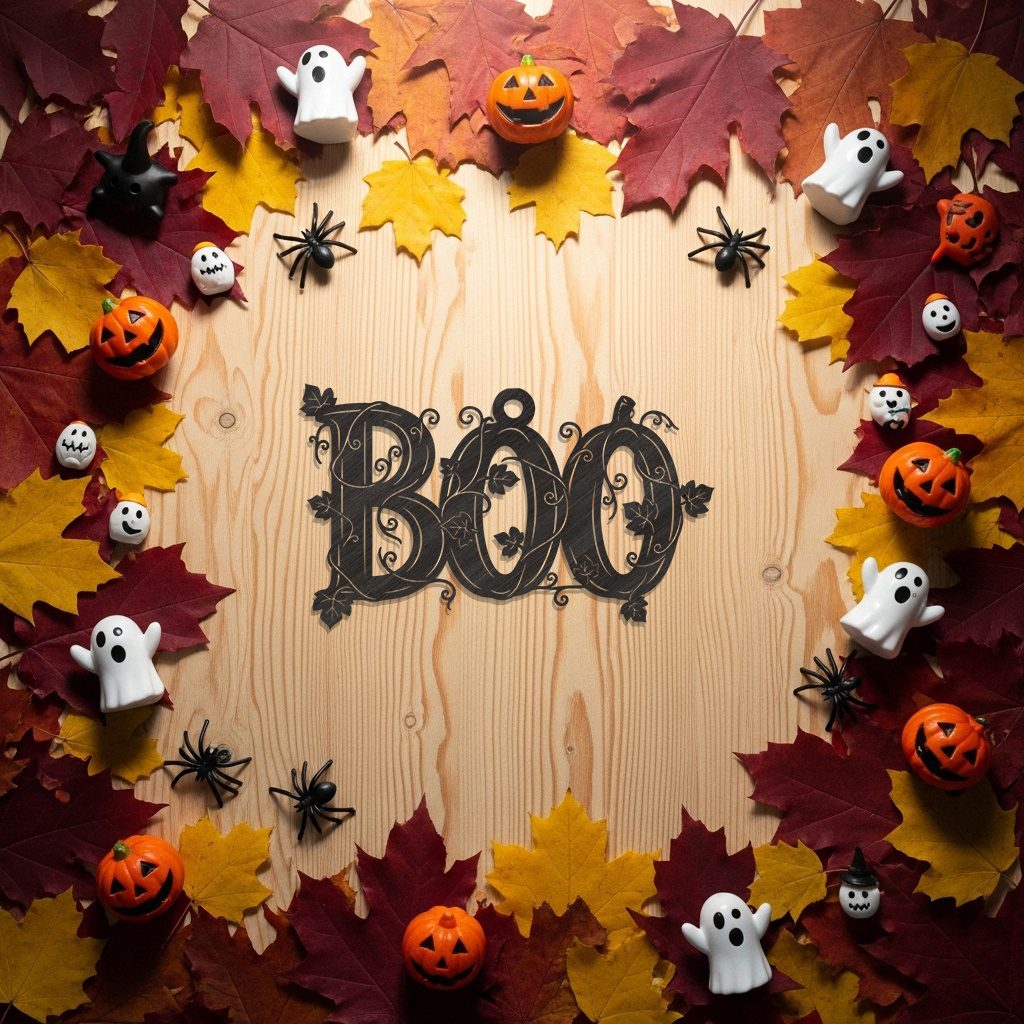 Halloween Ornament Bundle, Gruselige Laser Designs für Baumschmuck, 6er Set – Bild 4