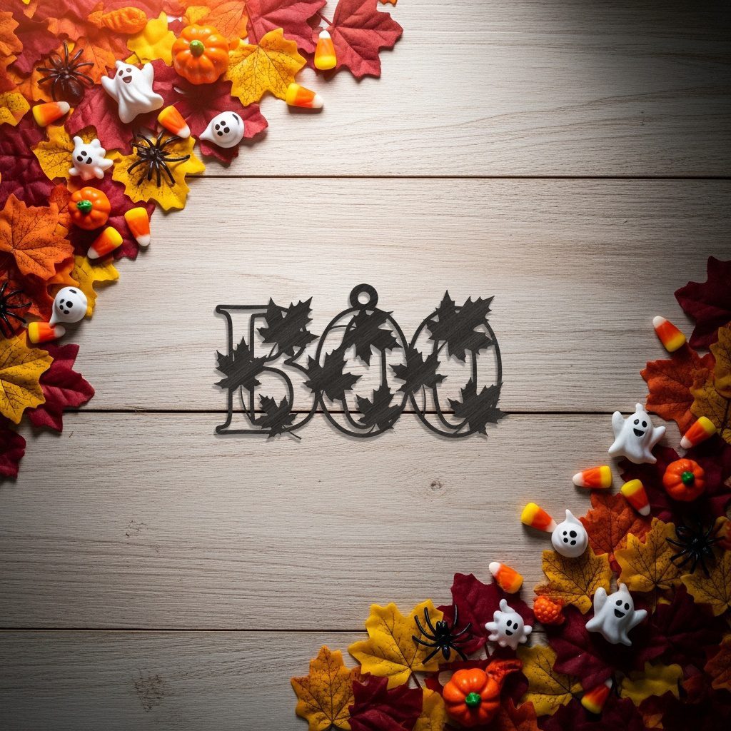 Halloween Ornamente Bundle, Gruseliges Laserdekor, Set mit 9 Hängenden Dekorationen – Bild 6