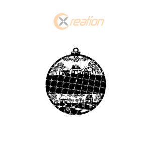Personalized Candy Ornament, Christmas Laser File for Holiday