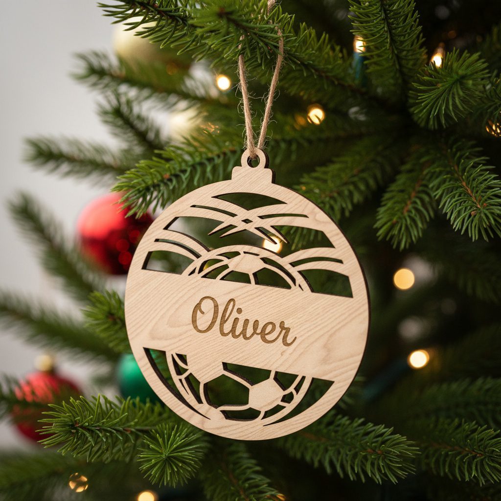 Set di ornamenti natalizi personalizzati, 6 file laser festivi per decorazioni natalizie - immagine 2