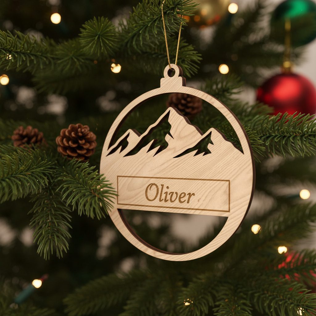 Paquete de adornos navideños personalizados, archivos de diseño láser para manualidades festivas - Imagen 4