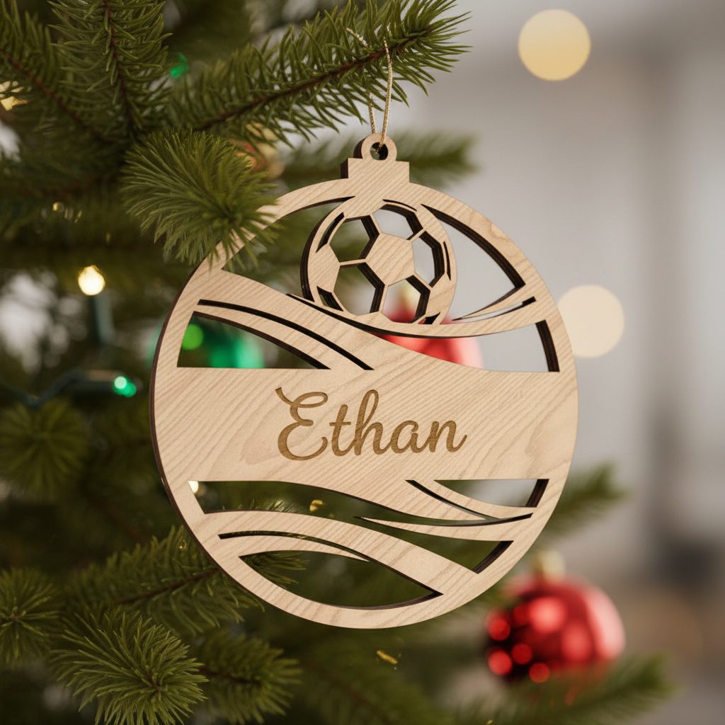 Paquete de adornos navideños personalizados, archivos de diseño láser para manualidades festivas - Imagen 5