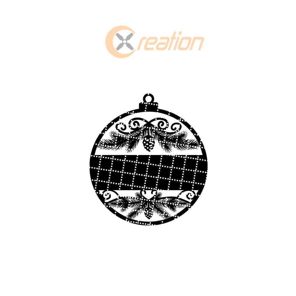 Personalized Christmas Ornament Digital File, Blank Stripe for Custom Name, Holiday Decor - Imagen 7