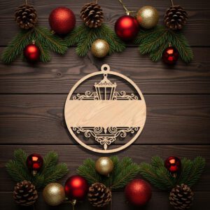 Personalized Christmas Ornament File with Blank Banner for